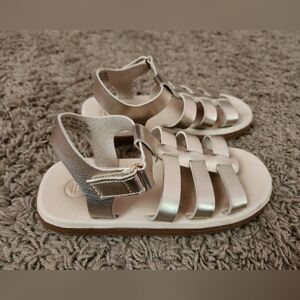 Gold sandals, size 12